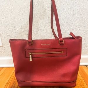 Red Michael Kors purse